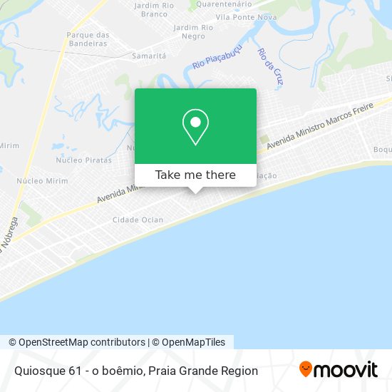 Quiosque 61 - o boêmio map