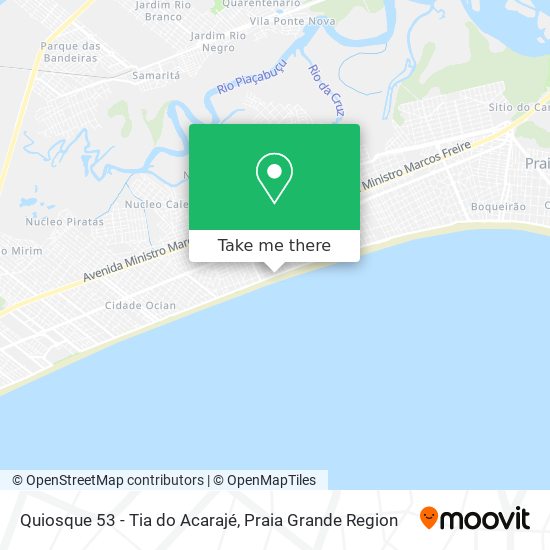 Quiosque 53 - Tia do Acarajé map