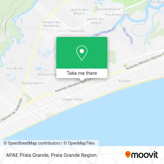 APAE Praia Grande map