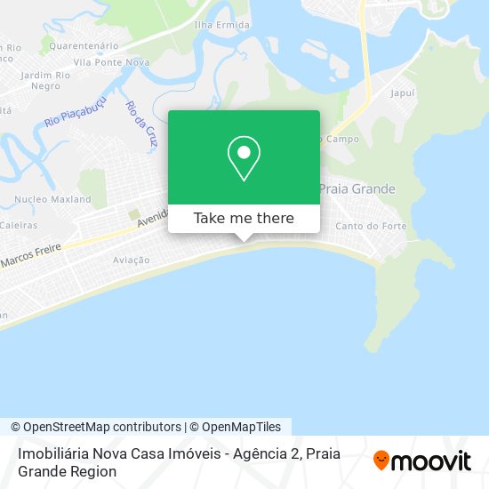 Mapa Imobiliária Nova Casa Imóveis - Agência 2