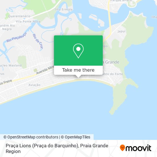 Mapa Praça Lions (Praça do Barquinho)