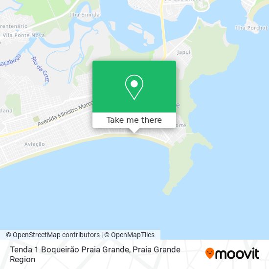 Tenda 1 Boqueirão Praia Grande map