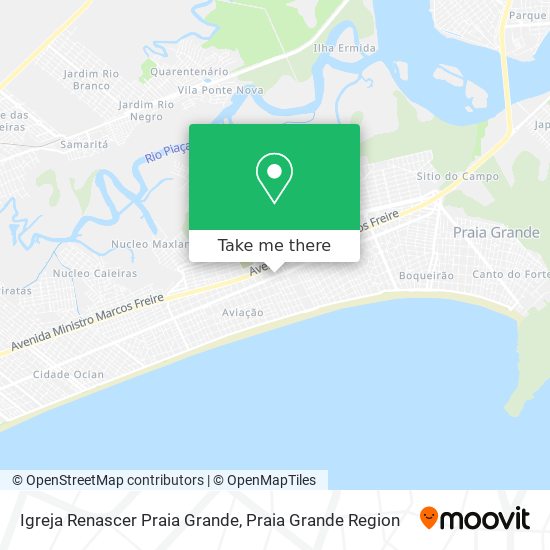Igreja Renascer Praia Grande map