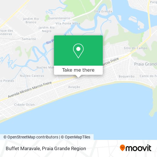 Buffet Maravale map