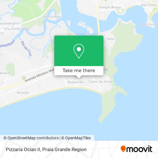 Pizzaria Ocian II map