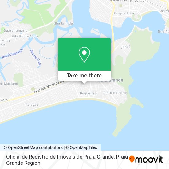 Mapa Oficial de Registro de Imoveis de Praia Grande