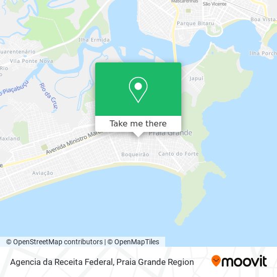 Mapa Agencia da Receita Federal