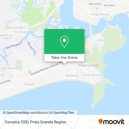 Correios CDD map