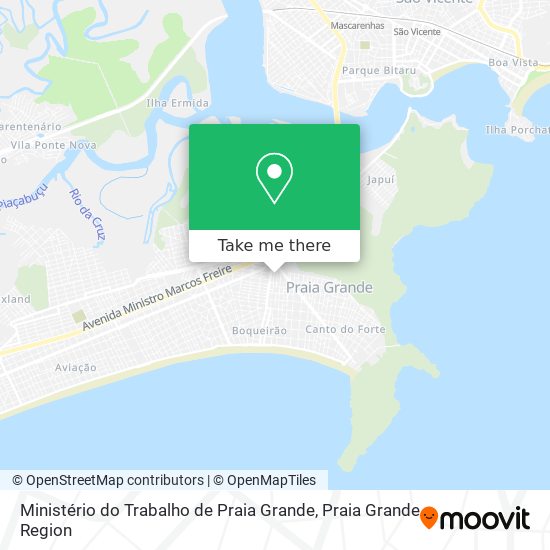 Ministério do Trabalho de Praia Grande map