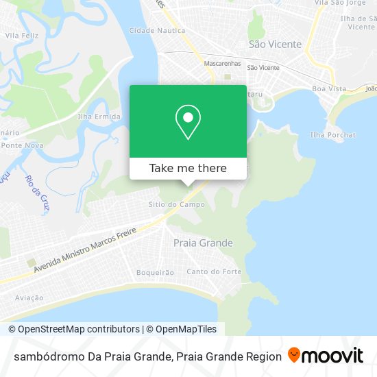 sambódromo Da Praia Grande map