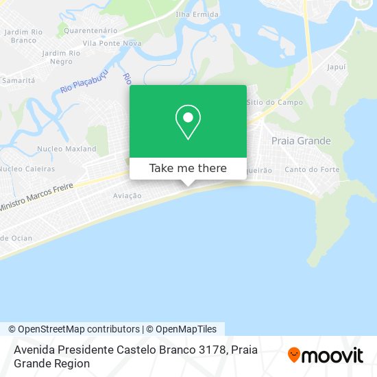 Avenida Presidente Castelo Branco 3178 map