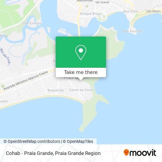 Cohab - Praia Grande map