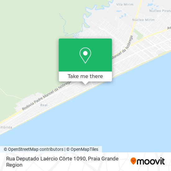 Mapa Rua Deputado Laércio Côrte 1090