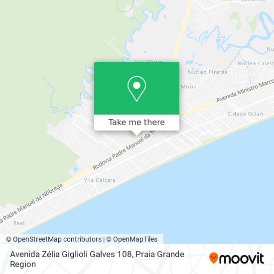 Mapa Avenida Zélia Giglioli Galves 108