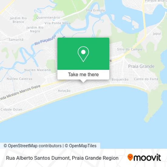 Rua Alberto Santos Dumont map