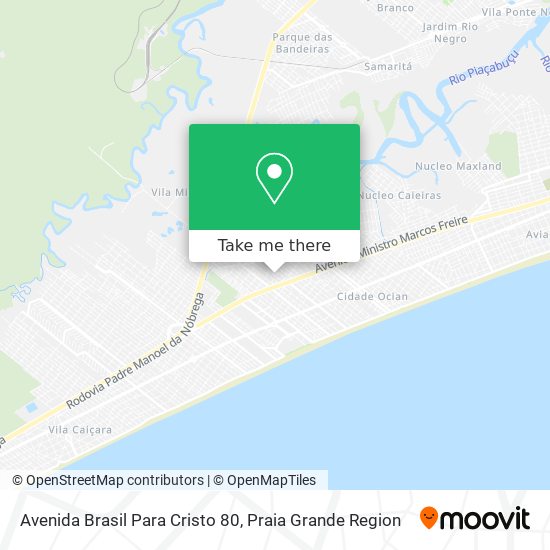 Avenida Brasil Para Cristo 80 map