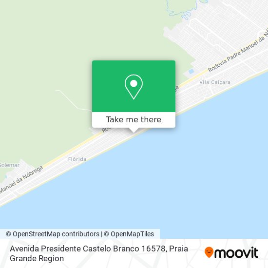 Avenida Presidente Castelo Branco 16578 map