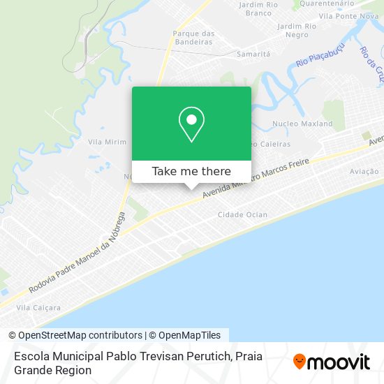 Mapa Escola Municipal Pablo Trevisan Perutich
