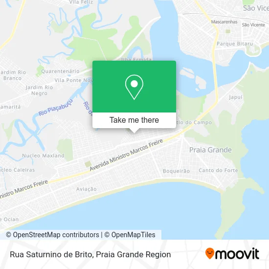 Rua Saturnino de Brito map