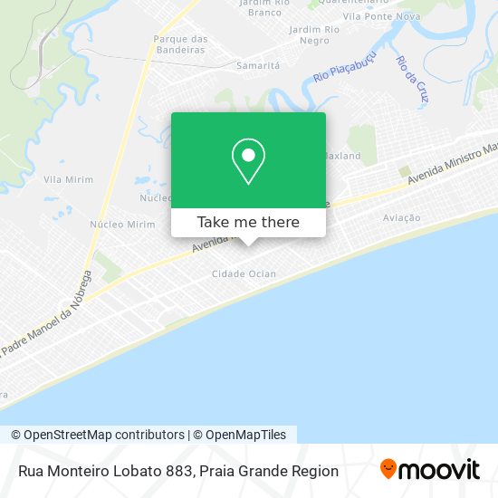 Rua Monteiro Lobato 883 map