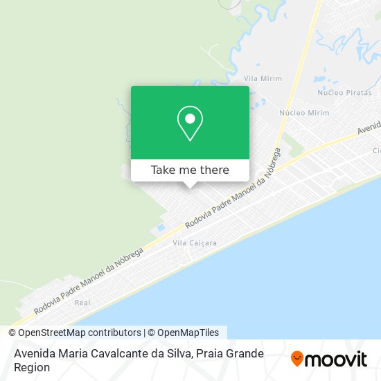 Mapa Avenida Maria Cavalcante da Silva