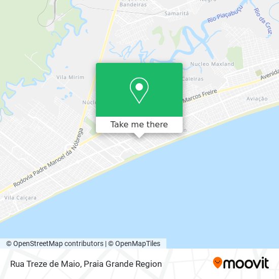 Rua Treze de Maio map