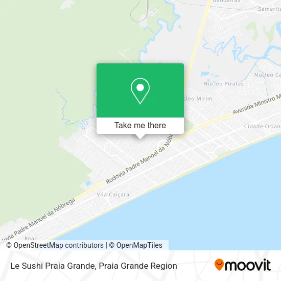 Le Sushi Praia Grande map