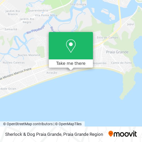 Sherlock & Dog Praia Grande map