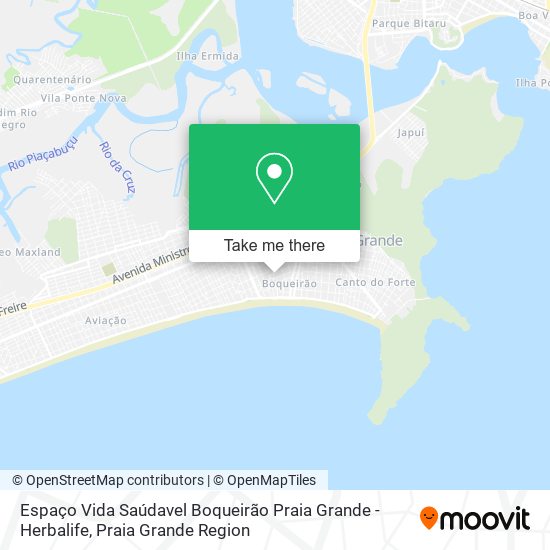 Espaço Vida Saúdavel Boqueirão Praia Grande - Herbalife map