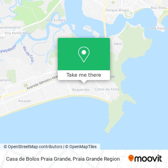 Casa de Bolos Praia Grande map