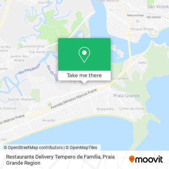 Restaurante Delivery Tempero de Família map