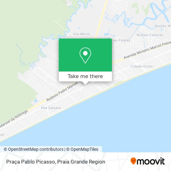 Mapa Praça Pablo Picasso