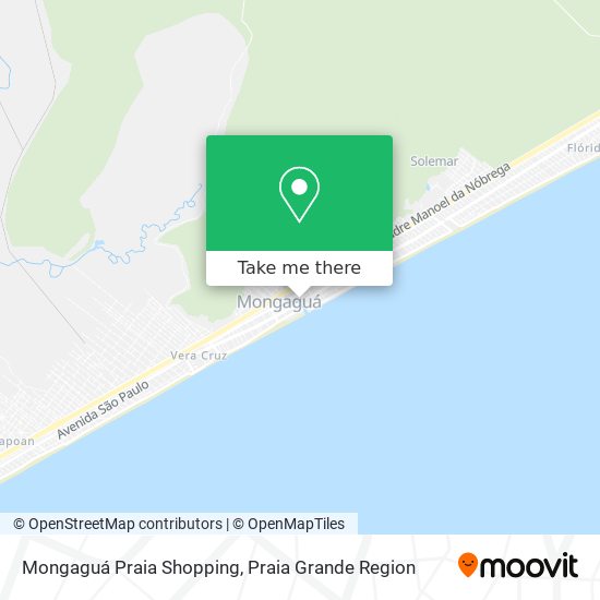 Mapa Mongaguá Praia Shopping