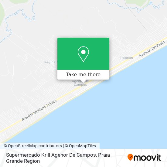 Supermercado Krill Agenor De Campos map