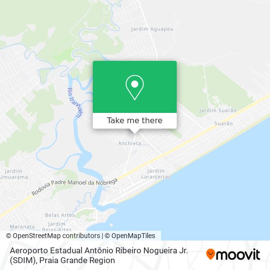 Aeroporto Estadual Antônio Ribeiro Nogueira Jr. (SDIM) map