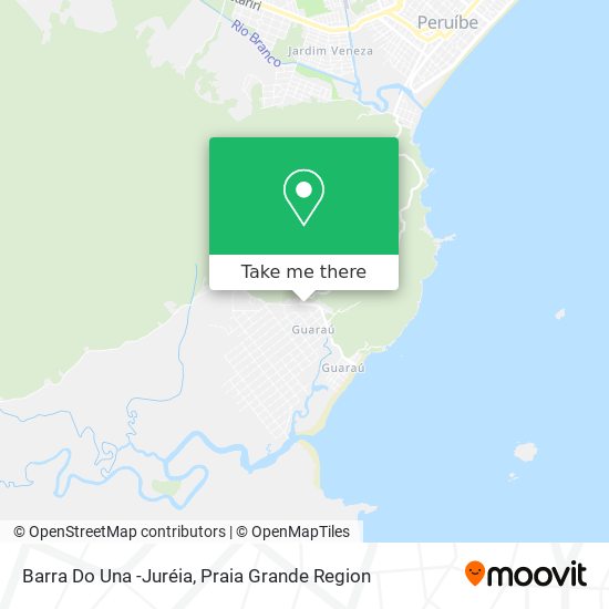 Barra Do Una -Juréia map