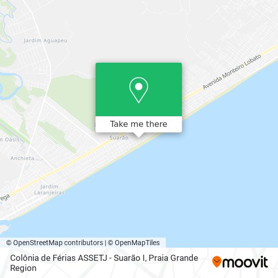 Colônia de Férias ASSETJ - Suarão I map