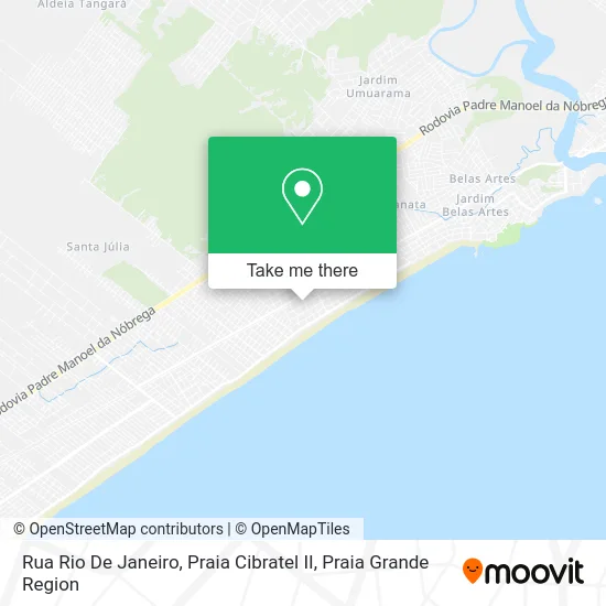 Rua Rio De Janeiro, Praia Cibratel II map