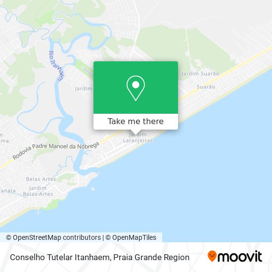 Conselho Tutelar Itanhaem map