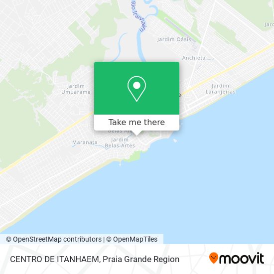 CENTRO DE ITANHAEM map