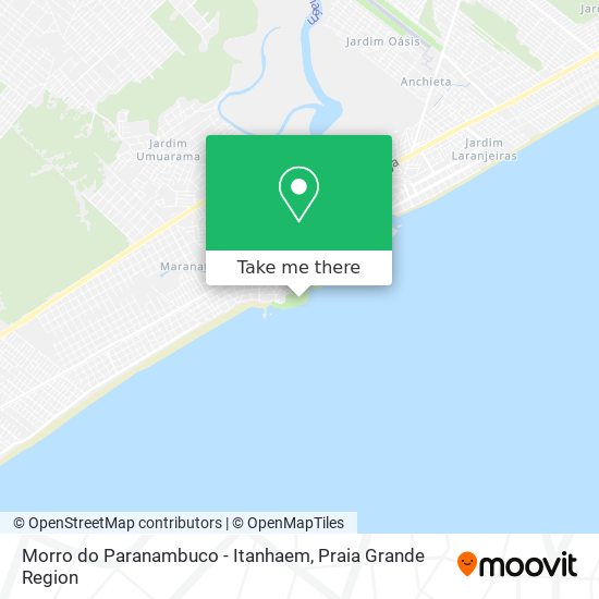 Morro do Paranambuco - Itanhaem map