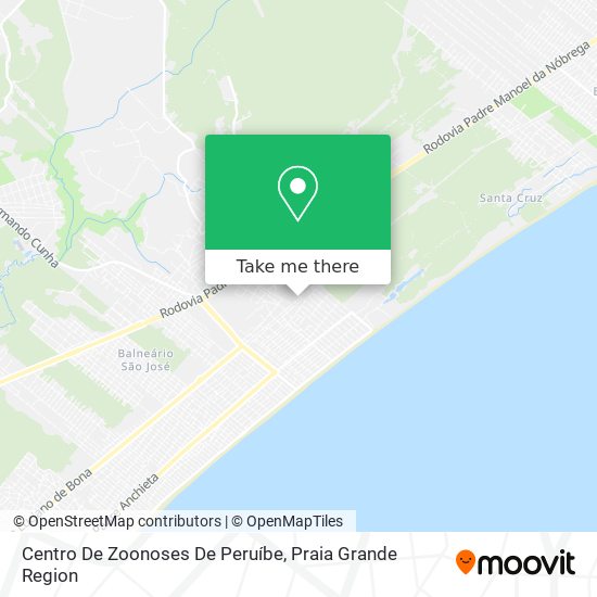 Centro De Zoonoses De Peruíbe map