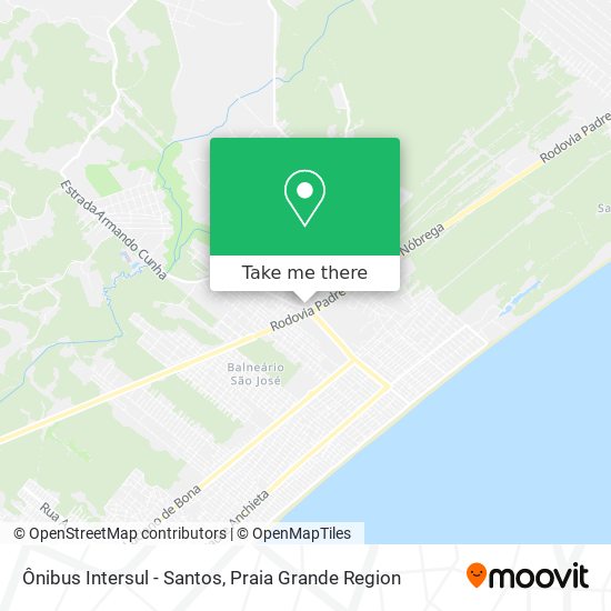 Ônibus Intersul - Santos map