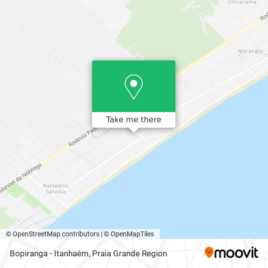 Bopiranga - Itanhaém map