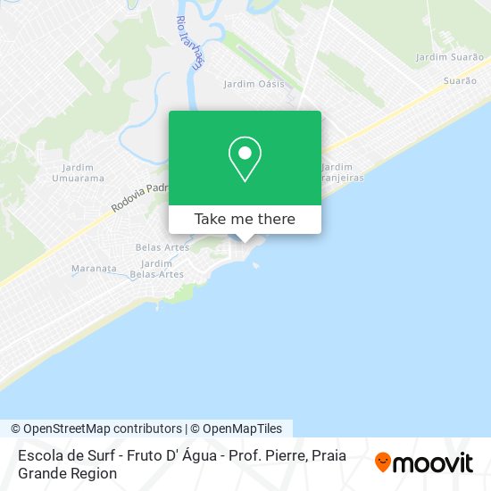 Escola de Surf - Fruto D' Água - Prof. Pierre map