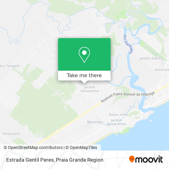 Estrada Gentil Peres map