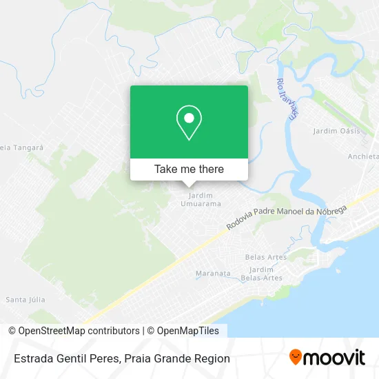 Estrada Gentil Peres map