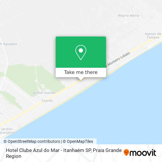 Hotel Clube Azul do Mar - Itanhaém SP map