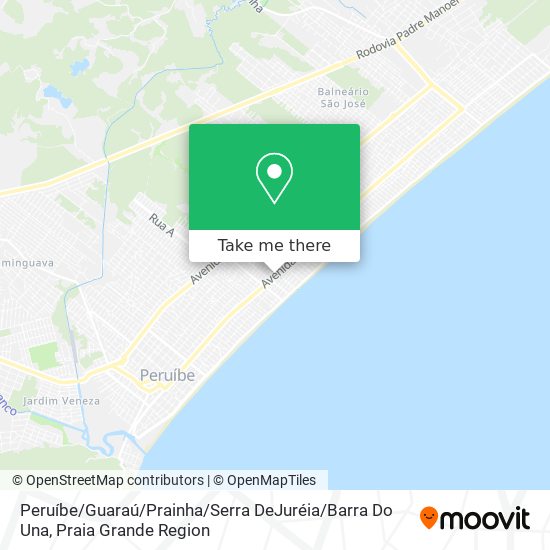 Peruíbe / Guaraú / Prainha / Serra DeJuréia / Barra Do Una map