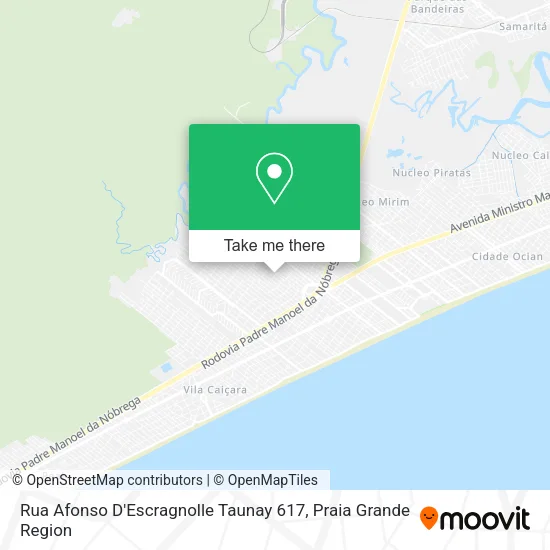 Rua Afonso D'Escragnolle Taunay 617 map